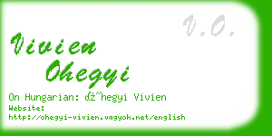 vivien ohegyi business card